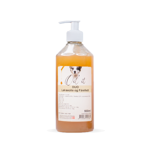 Oil'it DUO Lakseolie og F�refedt - 500ml