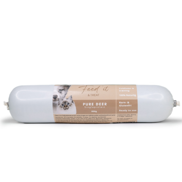 Feed'it &amp; Treat Pure med hjort -  800g