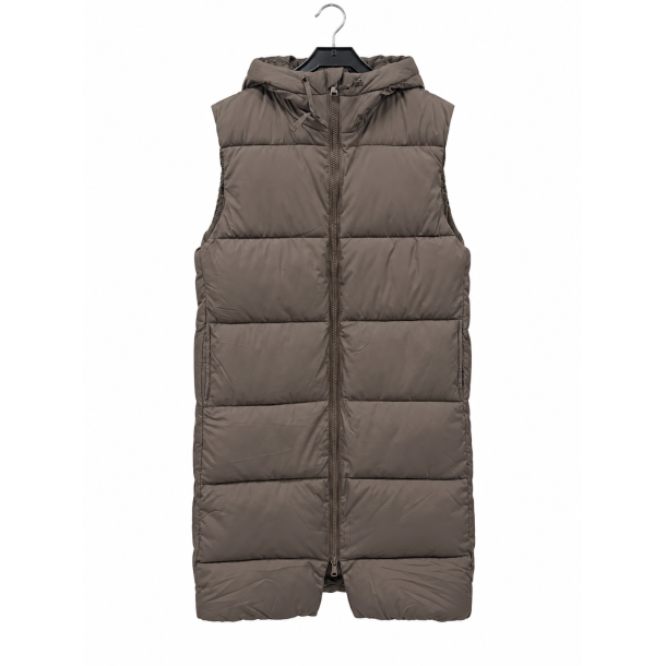 Lang dun vest - brun