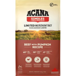ACANA Dog Singles Beef & Pumpkin Recipe - 11,4kg