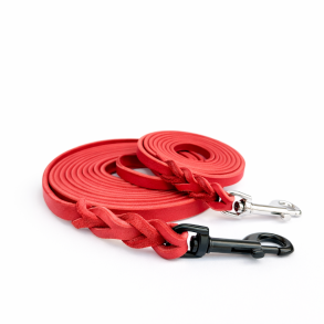 L�der line - bredde 12mm - farve r�d,