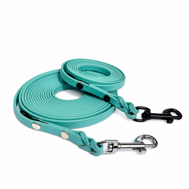 BioThane line - bredde 9mm - farve st�vet turkis,
