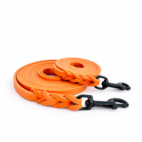 L�der line - bredde 12mm - farve orange,
