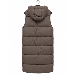 Lang dun vest - brun