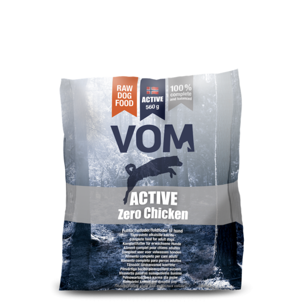 VOM Active zero chicken k�dboller 560gr