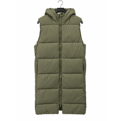 Lang dun vest - gr�n