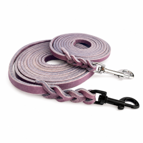 L�der line - bredde 12mm - farve ametyst lilla,