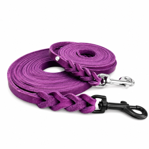 L�der line - bredde 8mm - farve lilla,