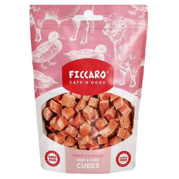 FICCARO Beef &amp; Duck Cubes -100g