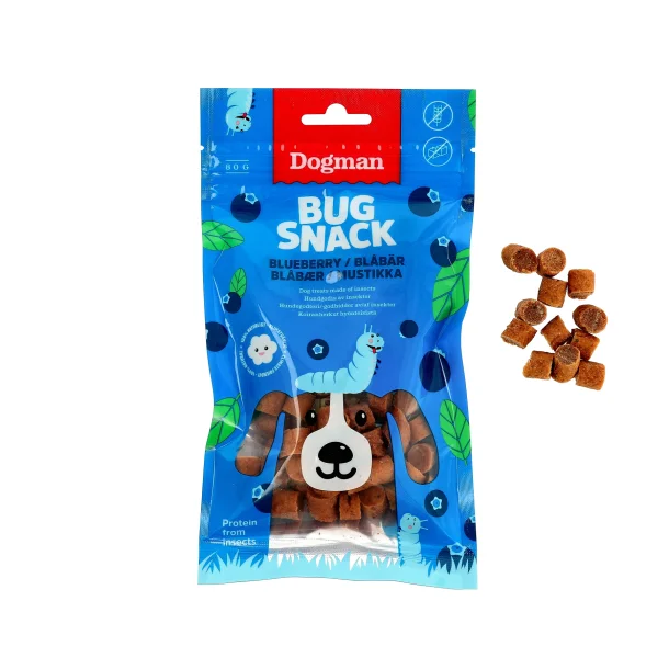 Dogman Bug Snack blueberry - 80g