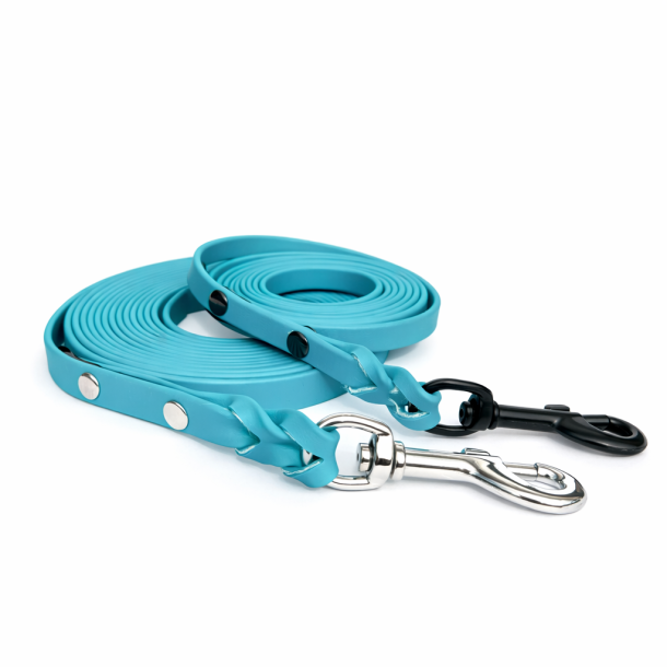 BioThane line - bredde 13mm - farve st�vet turkis bl�,