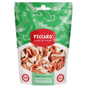 FICCARO Chicken & Pollock Triangle -100g