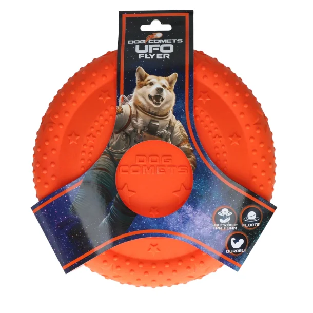 Dog Comets UFO Flyer - Orange
