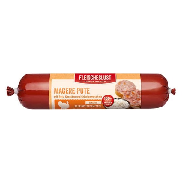 Classic kalkun med gulerod og grnlbet musling (sensitive) - 800g