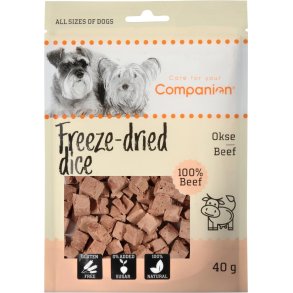 Companion Freeze-dried dice (okse) - 40g