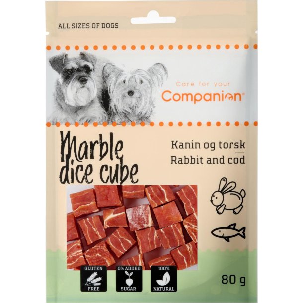 Companion Marble dice cube (kanin og torsk) - 80g