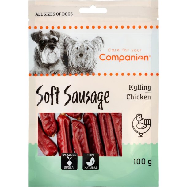 Companion Soft Sausage kylling - 100g