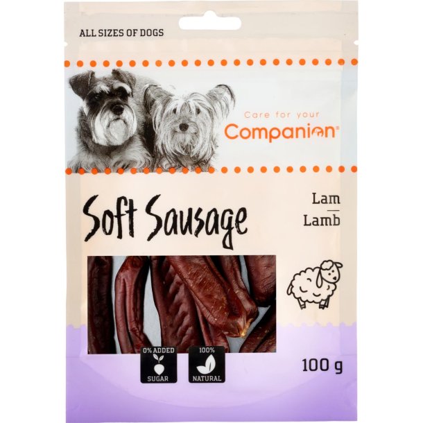 Companion Soft Sausage lam - 100g