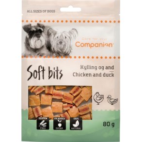 Companion Soft bits (kylling og and) - 80g