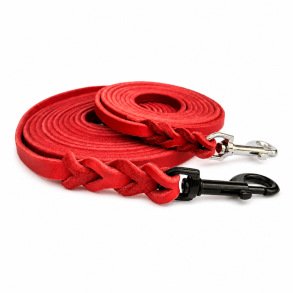L�der line - bredde 12mm - farve r�d,