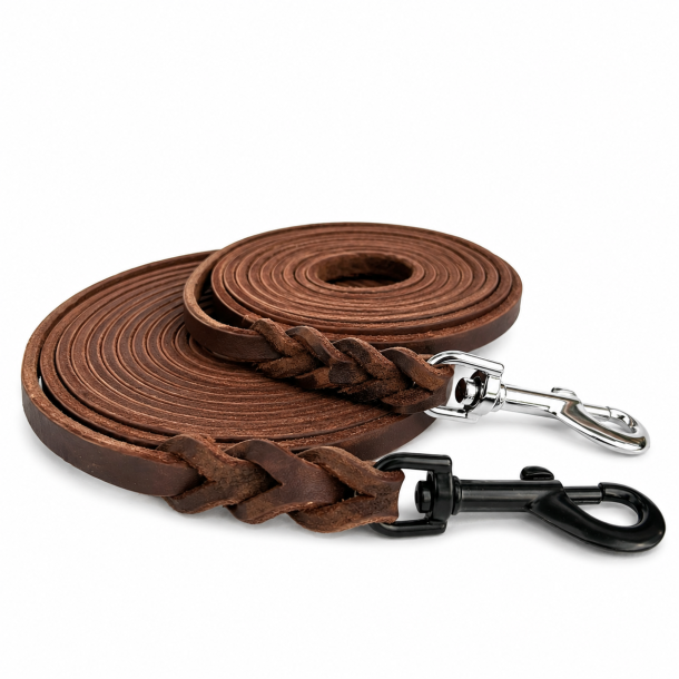 L�der line - bredde 12mm - farve brun,