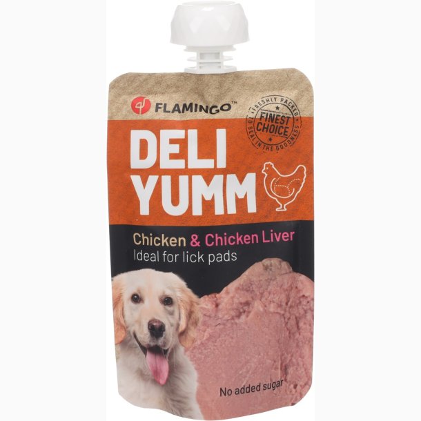 DELI YUMM FRESH MEAT SNACK CHICKEN &amp; CHICKEN LIVER - 90g