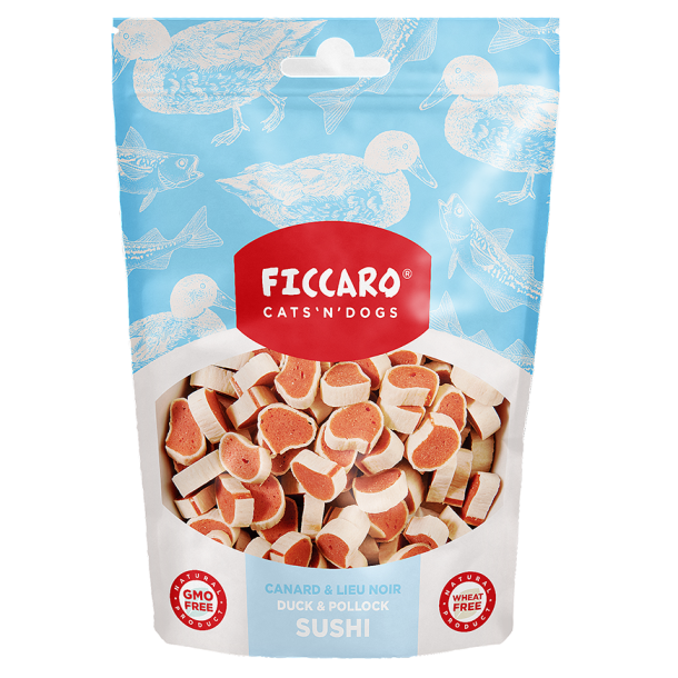 FICCARO Duck &amp; Pollock Sushi -100g