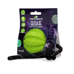 Dog Comets Ball Hale-Bopp med reb - grn
