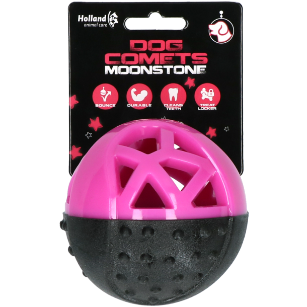 Dog Comets Moonstone Treat ball round - pink