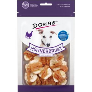 Dokas Trret kyllingebryst m. banan  - 70g