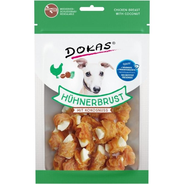Dokas Trret kyllingebryst m. kokos  - 60g