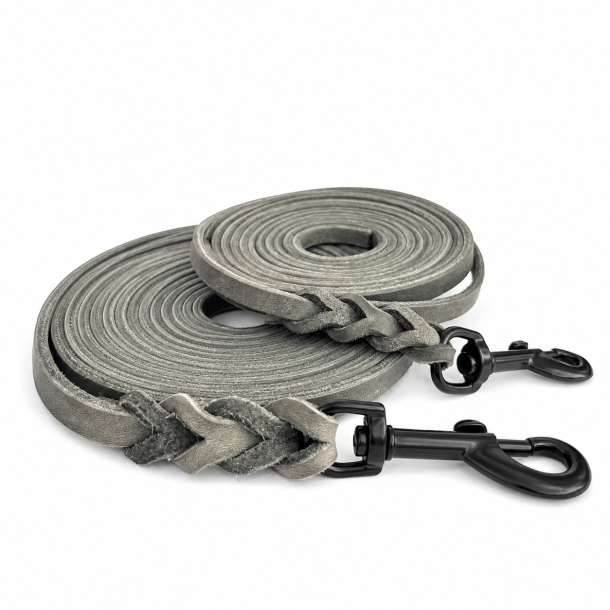 L�der line - bredde 15mm - farve gr�,