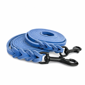 L�der line - bredde 12mm - farve konge bl�,