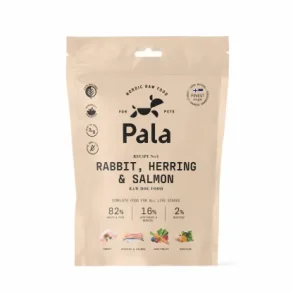 Pala Petfoods - opskrift nr. 4 - Rabbit, herning & Salmon - 400 g