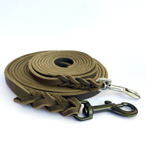 L�der line - bredde 12mm - farve amy gr�n,