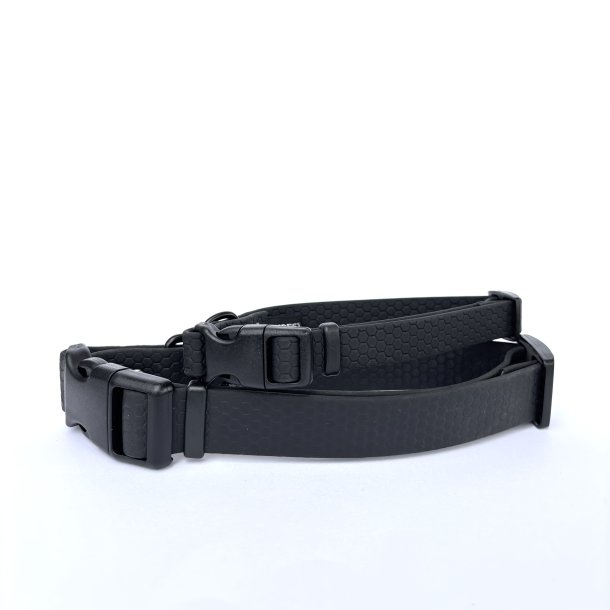 Hexa halsb�nd - bredde 16mm - farve sort,