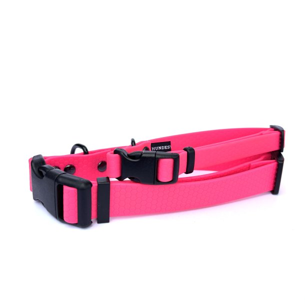 Hexa halsb�nd - bredde 25mm - farve pink,