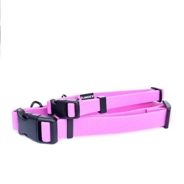 Hexa halsb�nd - bredde 25mm - farve m�rk lavendel,