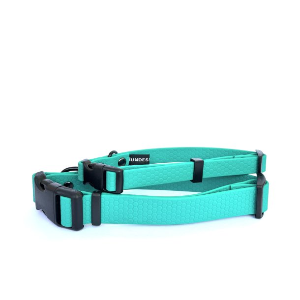 Hexa halsb�nd - bredde 25mm - farve turkis gr�n,
