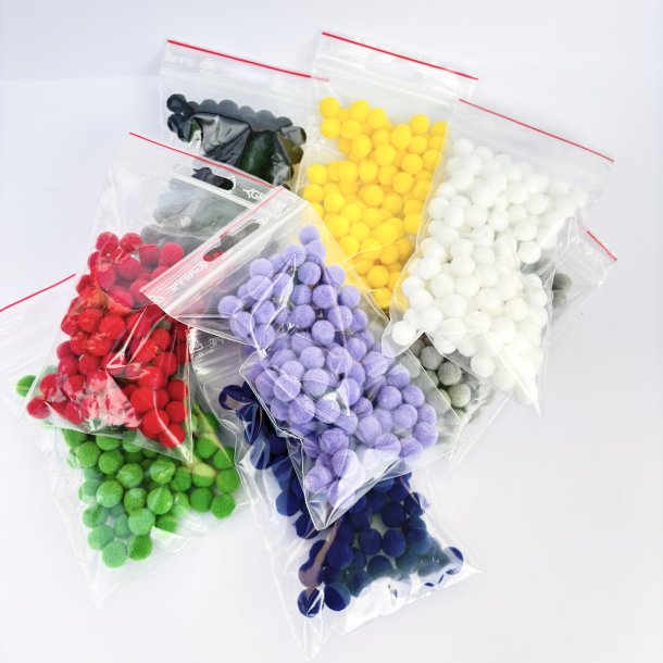 Pom pom - ca. 75 stk.