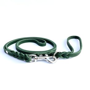 AK dogdesign - Fedtl�der enkelt line m/h�ndtag - l�ngde 100 cm/bredde 12mm