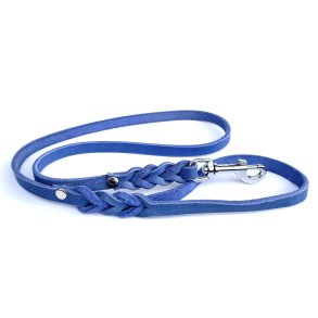 AK dogdesign - Fedtl�der enkelt line m/h�ndtag - l�ngde 120 cm/bredde 8mm