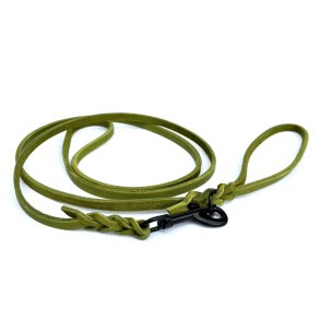 AK dogdesign - Fedtl�der enkelt line m/h�ndtag - l�ngde 175 cm/bredde 8mm