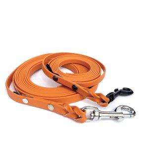 AK dogdesign - BioThane line - bredde 13mm - farve br�ndt orange,