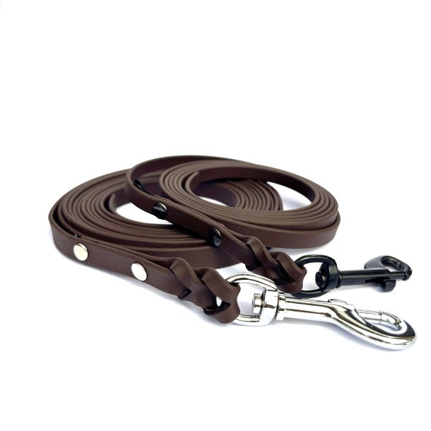 AK dogdesign - BioThane line - bredde 9mm - farve m�rkebrun,