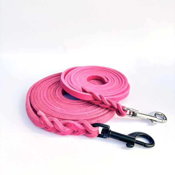 L�der line - bredde 12mm - farve pink,