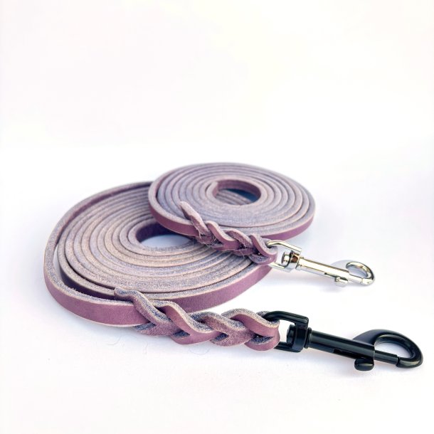 L�der line - bredde 12mm - farve ametyst lilla,