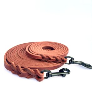 AK dogdesign - L�der line - bredde 8mm - farve whisky,