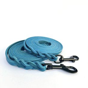 AK dogdesign - L�der line - bredde 8mm - farve bl�,