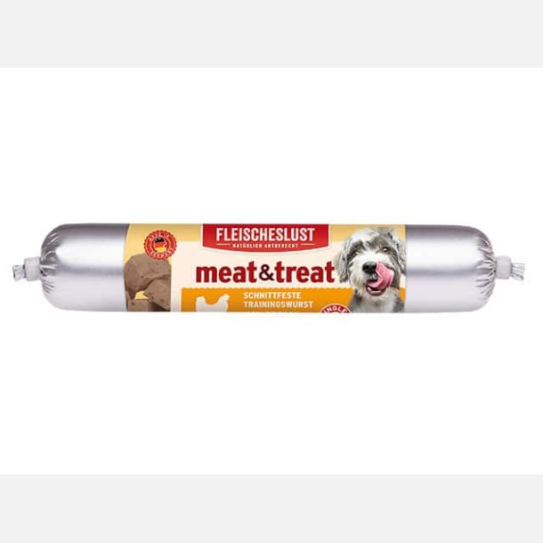 Fleischeslust meat &amp; treat med fjerkr - 80g